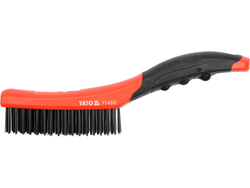 WIRE BRUSH WITH PLASTIC HANDLE