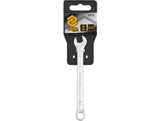 LLAVE COMBINADA C-V 9MM SATINADA