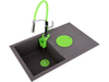 RUBINETTO PER LAVABO CON BOCCA FLESSIBILE FLEXIBLE 2-GREEN