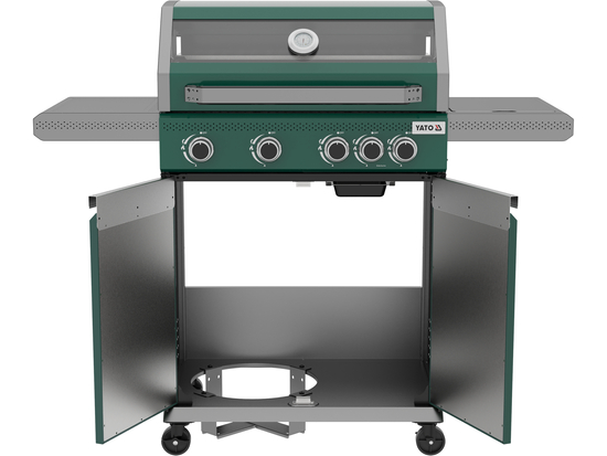 PARRILLA DE GAS ITAMI 4+1, 14,5KW, VERDE
