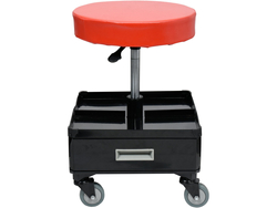 ADJUSTABLE SHOP ROLLER SEAT STOOL WITH 3 DRAWERS
