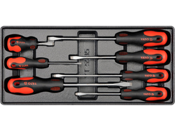 PVC TRAY WITH 7 PCS SLOTTED SCREWDRIVERS