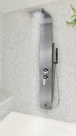 STEELY 6 INOX DUŠAS PANELIS