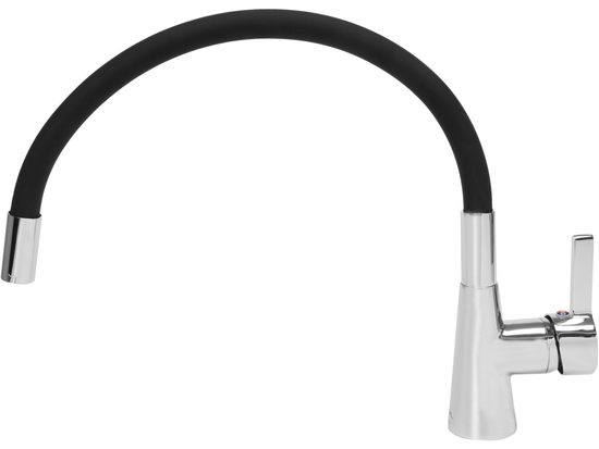 BATERIA ZLEWOZMYWAKOWA Z ELASTYCZNĄ CZARNĄ WYLEWKĄ- 'FLEXIBLE' BLACK