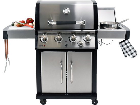 YOKATE 4+1 DUJINĖS GRILĖS, NERŪDIJANČIOJO PLIENO, 17,5KW