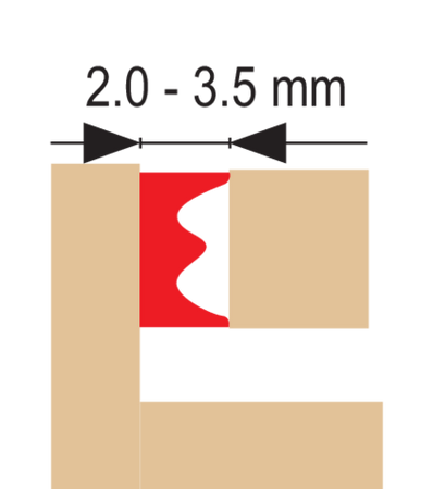 GUARNIZIONE PER FINESTRE E PORTE, EPDM, TIPO E, MARRONE, 150M