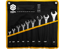 CHIAVI COMBINATE, CRV, POLLICI 1/4''-3/4'', SET DA 9 PZ.