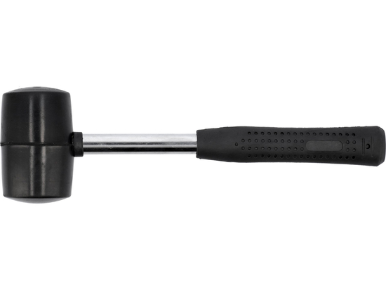  RUBBER MALLET WITH TUBULAR STEEL HANDLE
