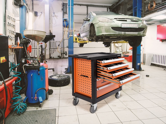 ARMOIRE DE SERVICE AVEC OUTILS 6 TIROIRS 302 ÉLÉMENTS