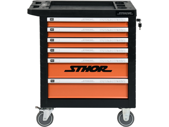 6 DRAWERS ROLLER CABINET WITH TOOL INSERT, 302PCS