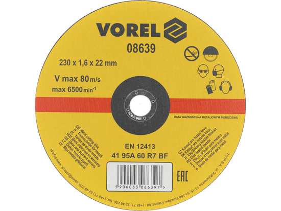 DISCOS DE CORTE DE METAL 230X1.6X22