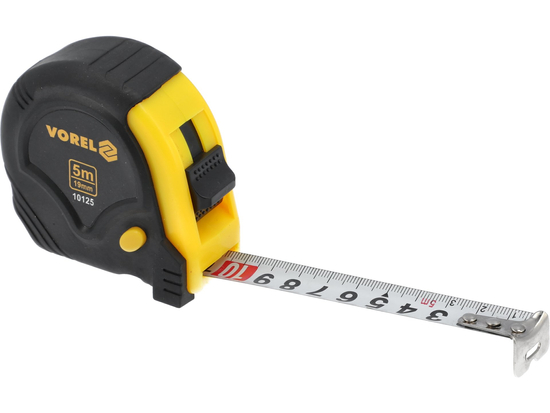 GELTONAS IR JUODAS RIČIAVIMAS 5 M X 19 MM