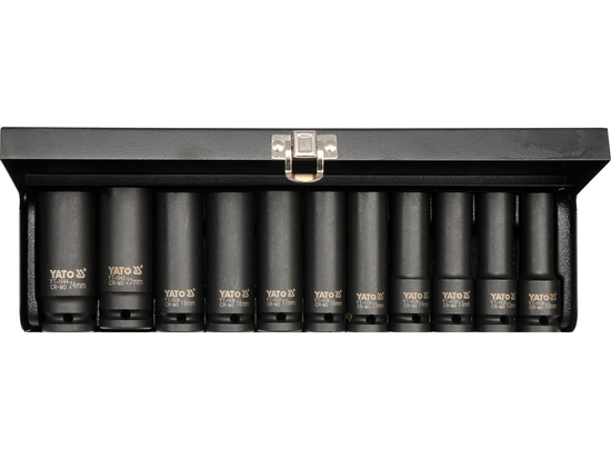 TOMADAS DE IMPACTO LONGO 1/2'', CONJUNTO DE 11 UNIDADES.