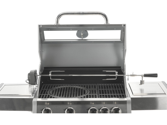 ITAMI 4+1 DUJINĖS GRILĖS, NERŪDŽIASIS PLIENAS, 14,2KW, SU STIKLU