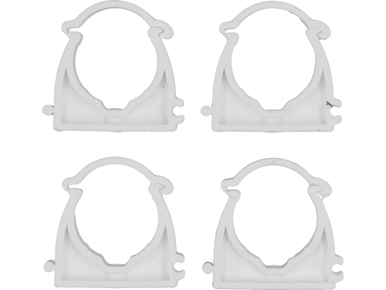 SUPORTES, MONTAGEM, CLIPES INSTALADORES, FECHADOS PARA TUBOS E CABOS 32MM, 4 PCS.