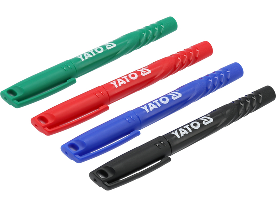 TECHNICAL MARKERS SET 4 PCS / BLACK-GREEN-RED-BLUE