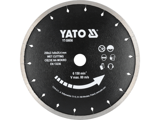 DIAMOND BLADE FOR WET CUTTING CERAMIC 250MM