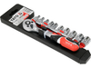 SOCKET SET 1/4" 12PCS