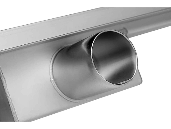 SCARICO A PARETE LINEARE MATTONO 70 CM BAGNATO E SECCO