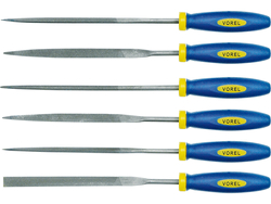 ARQUIVAS DE AGULHA DE METAL 160 MM, 6 UNIDADES.