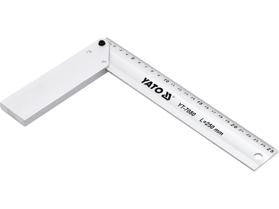 BARRE D'ANGLE EN ALUMINIUM 250 MM.