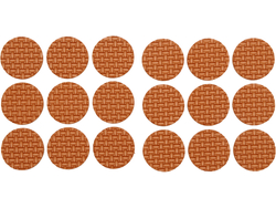 ALMOFADAS DE ESPUMA 25MM CASTANHO 18 UNIDADES.