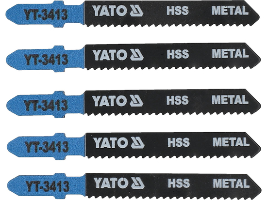 LAME DE SCIE SAUTEUSE TYPE T, 12 TPI, POUR MÉTAL, 5 PIÈCES