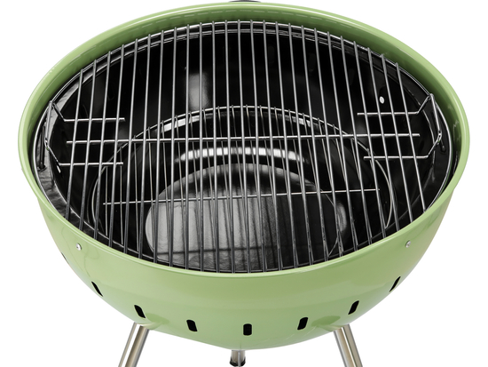 BARBECUE À CHARBON DE BOIS ROND 54CM VERT
