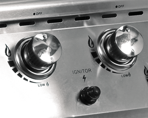 PARRILLA DE GAS YOKATE 4+1, ACERO INOXIDABLE, 17,5KW