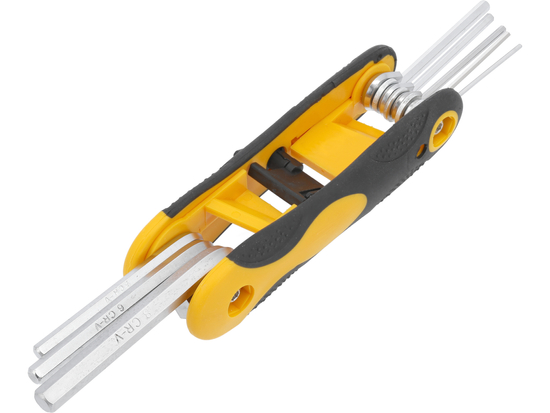 CHAVES HEX 1,5-8 MM, CR-V, CONJUNTO DE 8 UNIDADES.