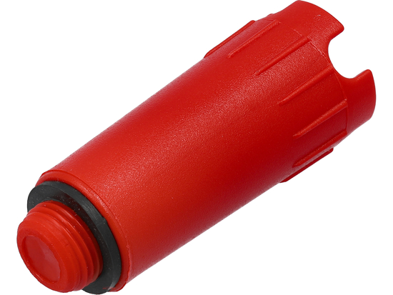 TAPPO IDRAULICO INSTALLATORE 1/2'' CON GUARNIZIONE, ROSSO