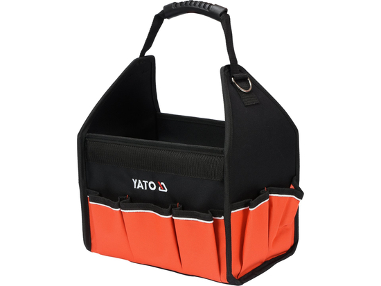 CONTENITORE ATTREZZI APERTO 12'' CON MANIGLIA A NASTRO, 16 TASCHE