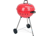 GRILL WĘGLOWY OKRĄGŁY 54CM CZERWONY