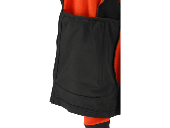 FLEECE JACKET W. HOOD SARNA RED S. XL