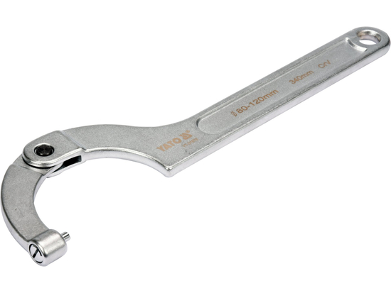 CLE A CROCHET AVEC GOUPILLE RONDE, ARTICULEE 80-120 MM