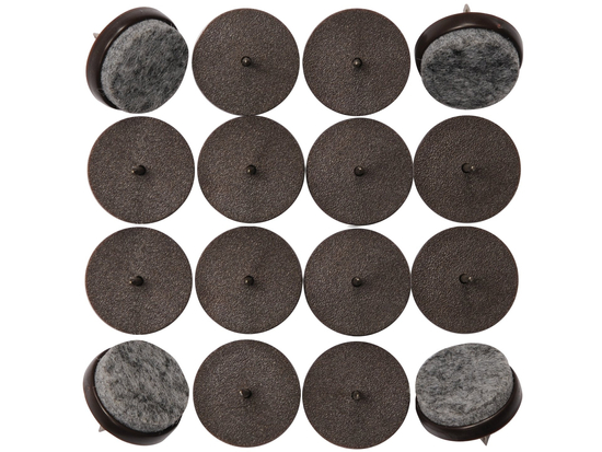 PLASTOVÉ A PLSTENÉ PODLOŽKY NA NEHTY 17MM, 16 KS.