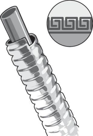 SHOWER HOSE 1.5M DOUBLE LOCK POLISHED