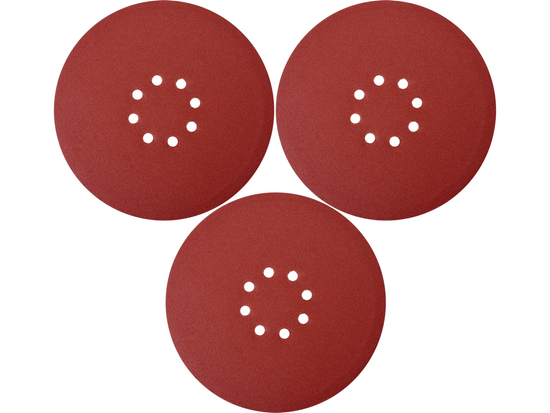 LIJA REDONDA CON VELCRO 225 MM P150 PARA YT-82340, YT-82350 / 3 UD.