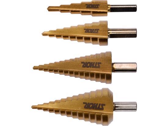 4PCS STEP DRILLS