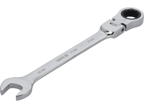 CHIAVE COMBINATA CON CRICCHETTO E SNODO 22 MM