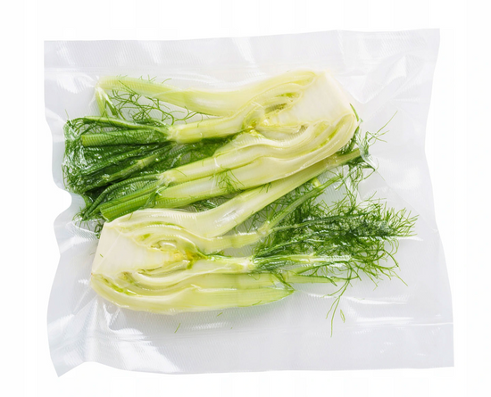 VROUBKOVANÉ FÓLIOVÉ SÁČKY PRO PÁSOVÉ VAKUOVÉ BALICÍ STROJE 25X35CM 50KS