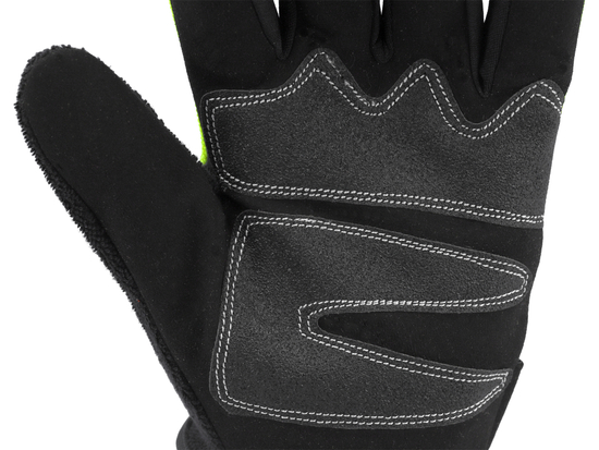 GUANTES DE TRABAJO AMARA DE PIEL SINTÉTICA CON REFUERZOS EN LA PARTE DE AGARRE TALLA PARA OPERACIÓN DE SMARTPHONE. 8