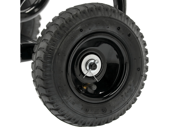 CARRELLO IN LEGNO CON RUOTE PNEUMATICHE