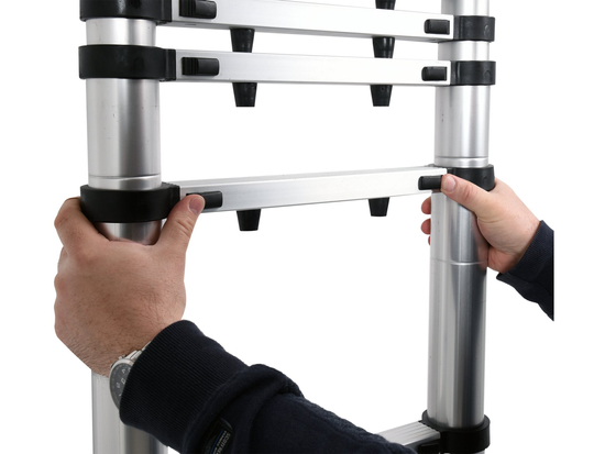 SCALA TELESCOPICA IN ALLUMINIO 3,8 M 13 GRADINI