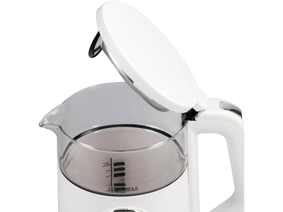 ELECTRIC KETTLE 1.7L, TEMPERATURE CONTROL, WHITE