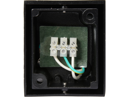 LAMPADA DA PARETE PER ESTERNO ALLUMINIO NERO 1XGU10 QUADRATA