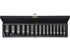 HEXAGONAL DEEP IMPACT SOCKET SET 1/2'' 15 PCS