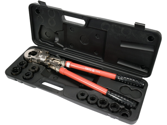 HYDRAULICKÝ RUČNÍ LIS PRO NAPLNĚNÍ KONEKTORŮ PEX-AL-PEX PLUS 8 MATRACÍ