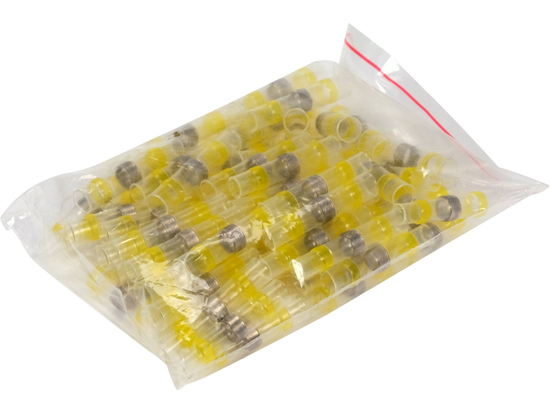 TRANSPARENTNÍ VODOTĚSNÝ TEPELNĚ SMRŠŤOVACÍ S CÍNOVOU PRO KABEL 4-6MM2 V BALENÍ 100 KS