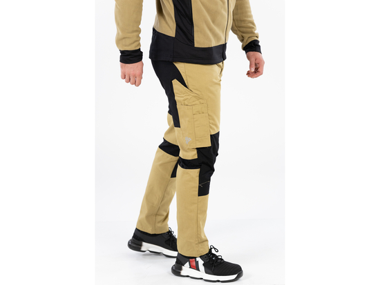 PANTALÓN DE TRABAJO TALLA SERVAL KHAKI ELÁSTICO EN 4 VÍAS. S